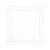 Flandre Pierre Bedding by Yves Delorme - Fig Linens - White, Cotton, euro sham