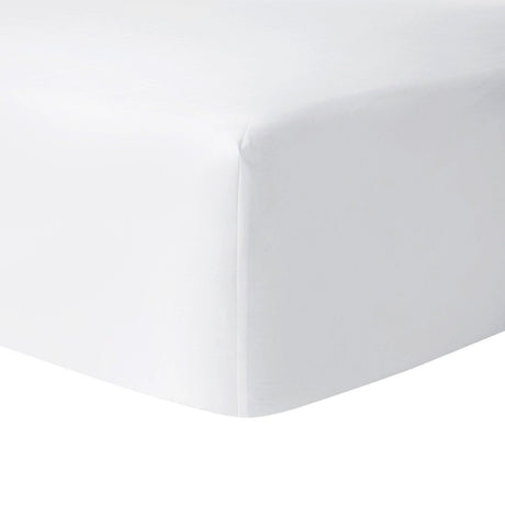 Roma Blanc Bedding by Yves Delorme | Fig Linens - Luxury cotton, white bed linens, fitted sheet