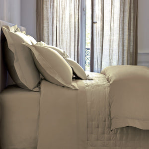 Triomphe Pierre Stone Bedding by Yves Delorme | Sheets, Quilts, Duvets - Fig Linens