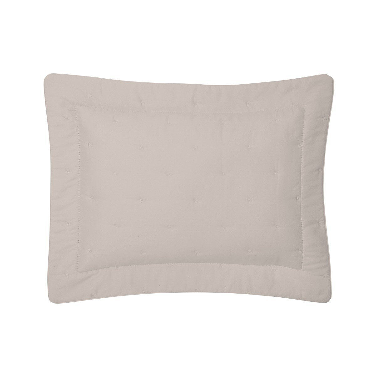 Triomphe Pierre Stone Bedding by Yves Delorme | Fig Linens - Quilted boudoir sham