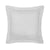 Triomphe Silver Light Gray Bedding by Yves Delorme - Fig Linens - Quilted Euro Sham