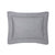 Triomphe Platine Platinum Gray Bedding by Yves Delorme - Fig Linens - Quilted Boudoir Sham