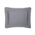 Triomphe Platine Platinum Gray Bedding by Yves Delorme - Fig Linens - Quilted Boudoir sham reverse
