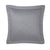 Triomphe Platine Platinum Gray Bedding by Yves Delorme - Fig Linens - Quilted Euro sham
