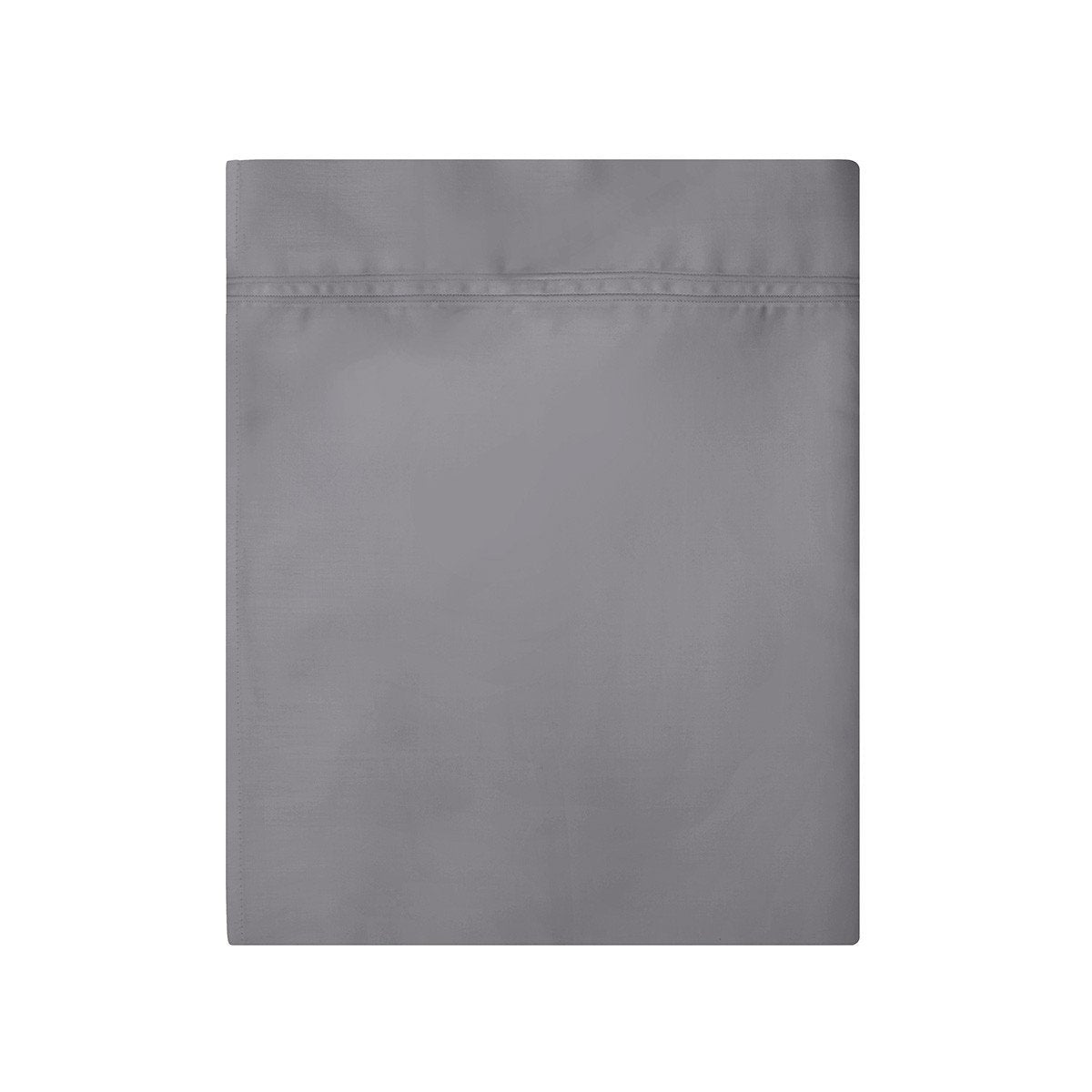 Triomphe Platine Platinum Gray Bedding by Yves Delorme - Fig Linens - Flat sheet 