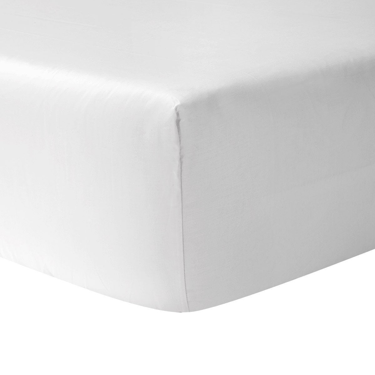 Adagio Blanc Bedding Collection by Yves Delorme | Fig Linens - White, cotton, luxury fitted sheet