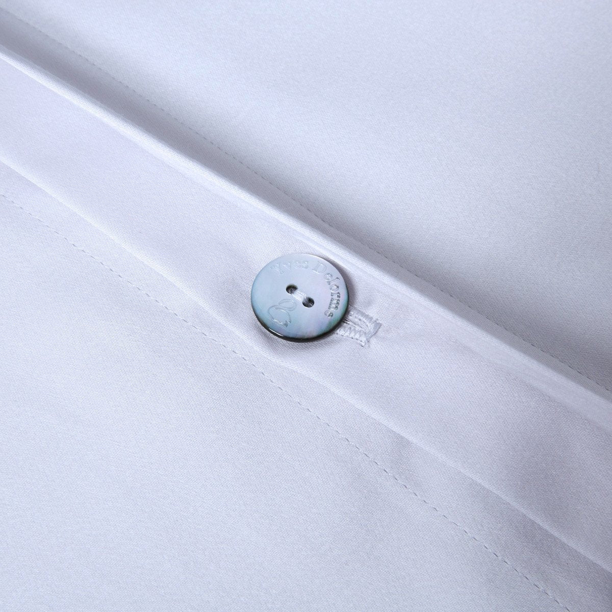 Adagio Blanc Bedding Collection by Yves Delorme | Fig Linens - white, cotton, luxury duvet cover