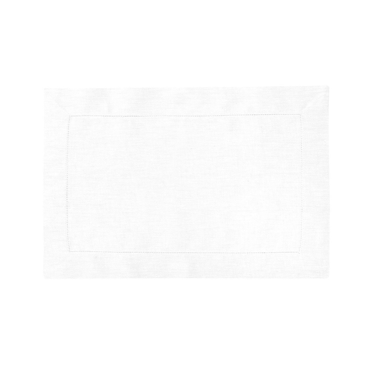 Liso Blanc Table Linens by Yves Delorme Fig Linens white placemat