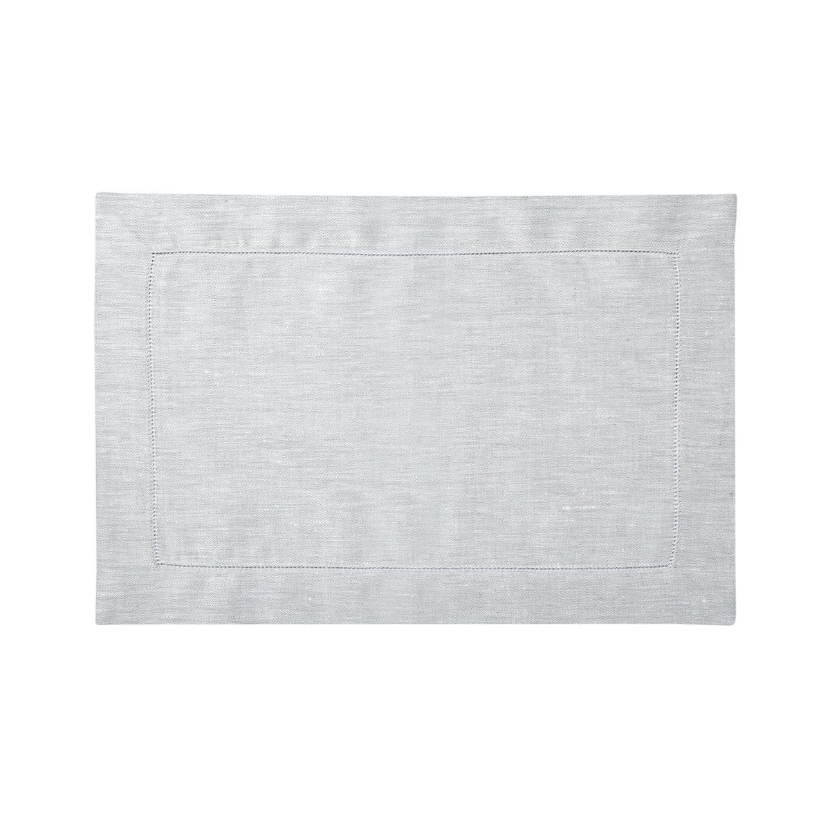 Liso Silver Table Linens by Yves Delorme Fig Linens Light Gray placemat