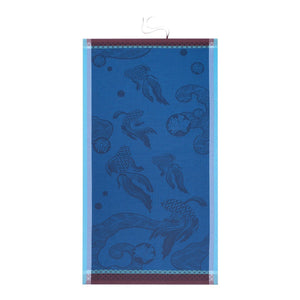 Océanique Beach Towel by Le Jacquard Français  Fig Linens Blue