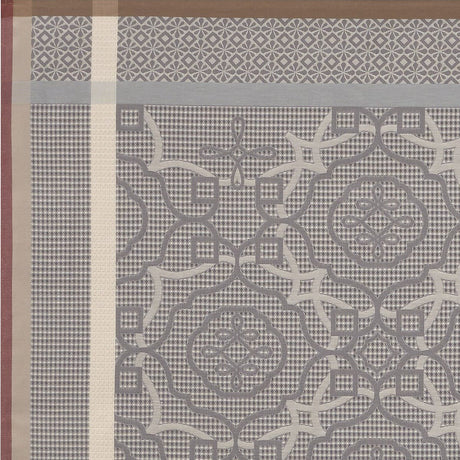 Zellige Beach Towels by Le Jacquard Français Fig Linens Mica Grey