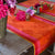 Le Jacquard Français Table Linen Parfums De Bagatelle Fig Linens Red Orange Pink runner