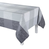 Le Jacquard Français Table Linen Fleurs de Kyoto Mist Fig Linens Tablecloth