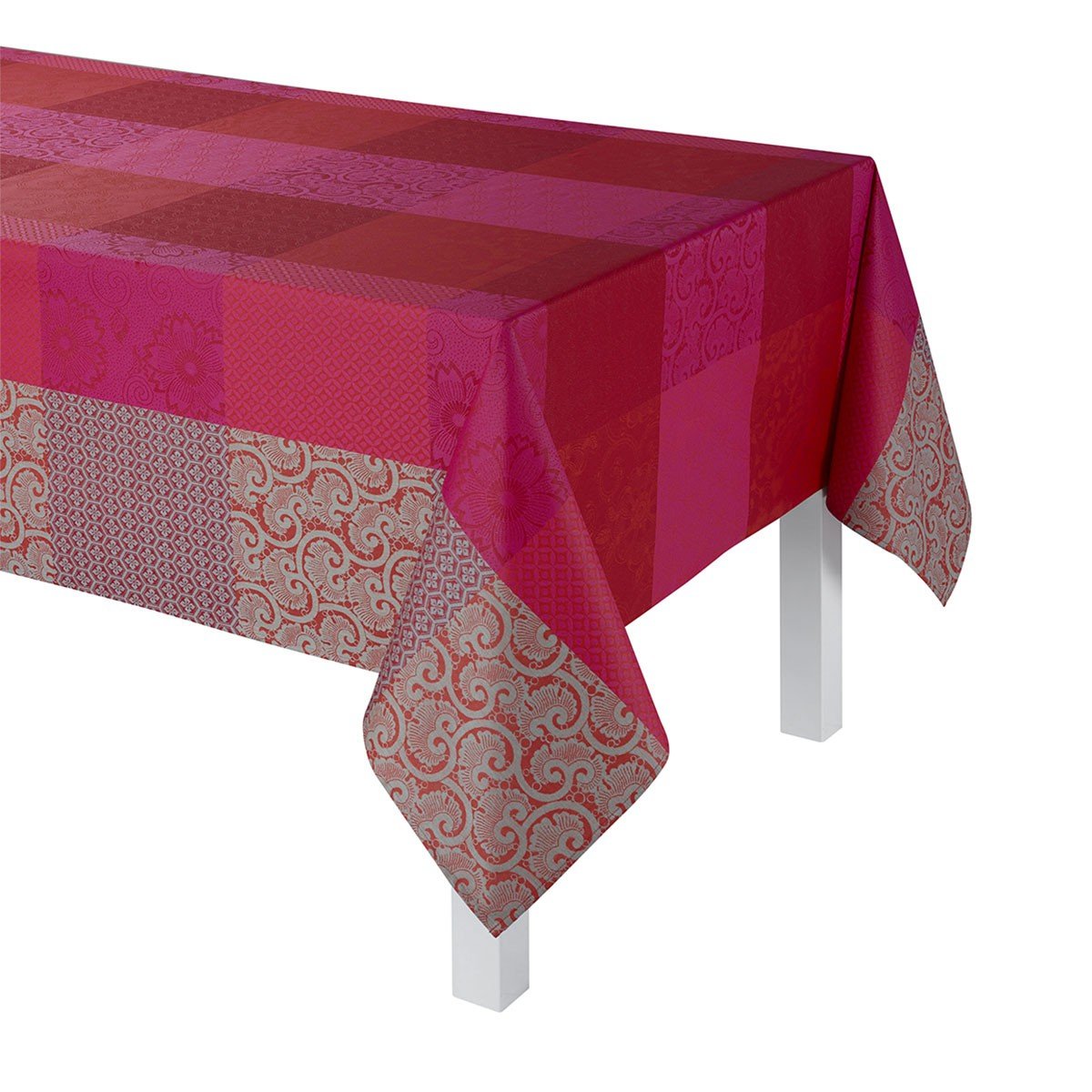 Le Jacquard Français Table Linen Fleurs de Kyoto Cherry Fig Linens Tablecloth