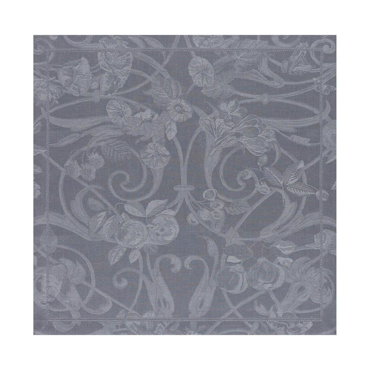 Le Jacquard Français Table Linen Tivoli in Flannel Fig Linens grey napkin