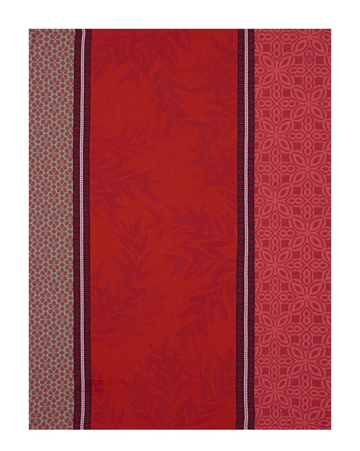 Le Jacquard Français Olivier Tea Kitchen Towels Set of 4 Fig Linens red