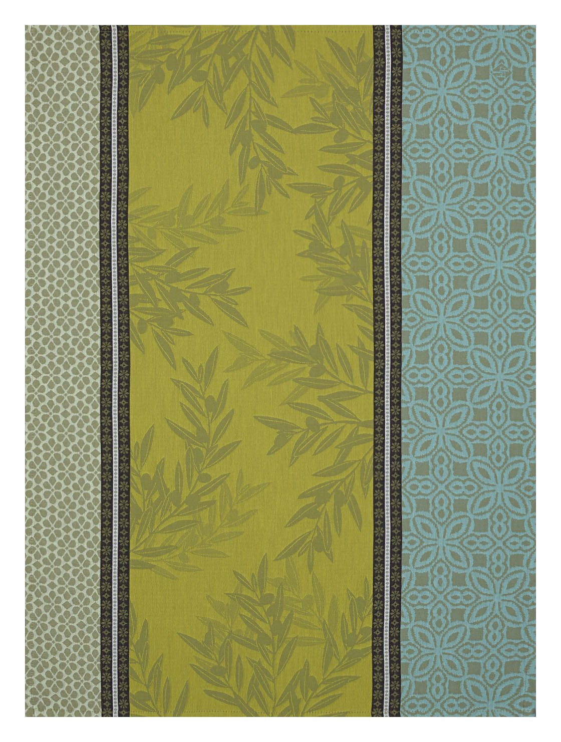 Le Jacquard Français Olivier Tea Kitchen Towels Set of 4 Fig Linens green