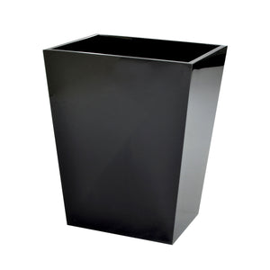 Fig Linens - Mike + Ally Black Ice Bathroom Accessories - Wastebasket 