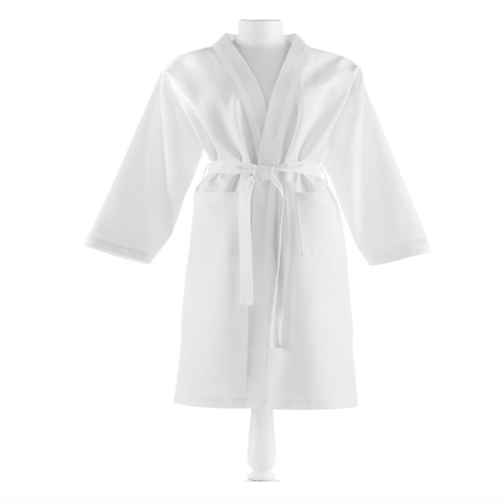 Pique II Robe in White by Peacock Alley | Fig Linens