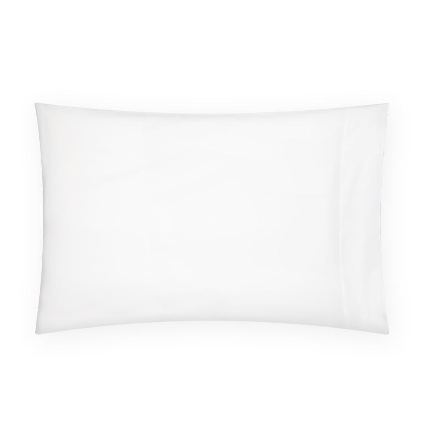 Corto Celeste White Bedding Collection by Sferra | Fig Linens - White pillowcase