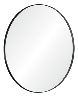 Black Nickel Round Mirror by Mirror Image Home| Fig Linens 