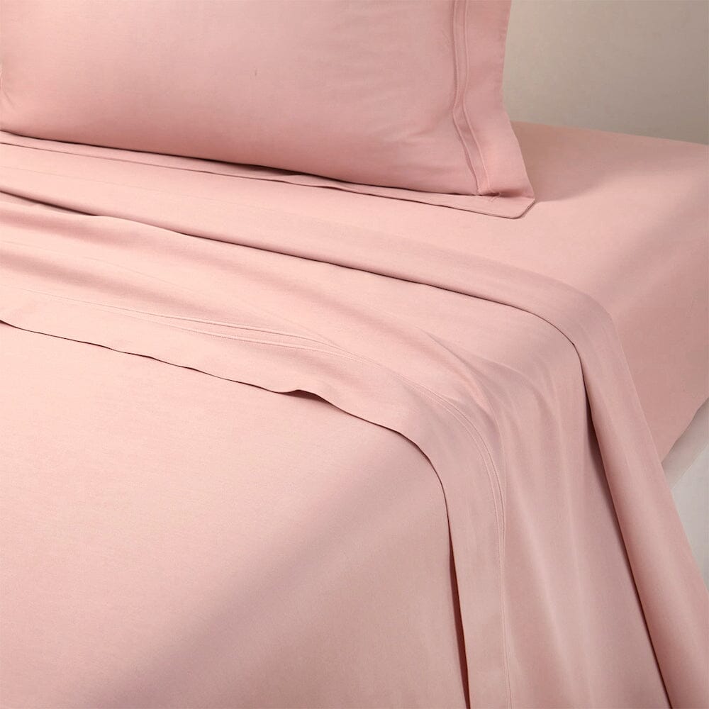 Yves Delorme Triomphe Poudre Bedding | Organic Cotton Flat Sheets at Fig Linens and Home