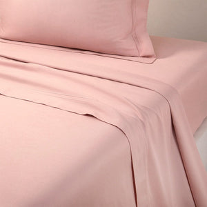 Yves Delorme Triomphe Poudre Bedding | Organic Cotton Flat Sheets at Fig Linens and Home