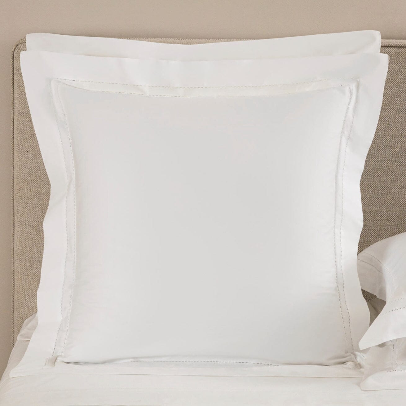 Frette Doppio Ajour Euro Sham in White - Fig Linens and Home Bedding