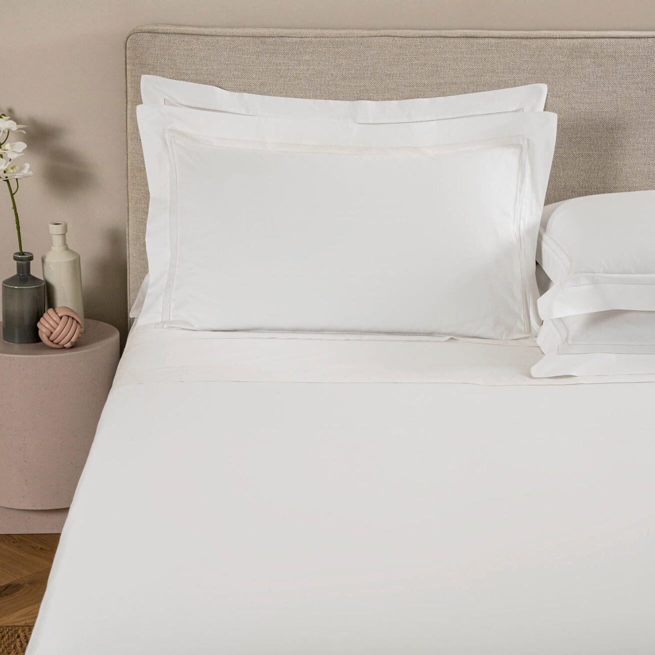 Frette Doppio Ajour Sheets and Duvets in White - Fig Linens and Home