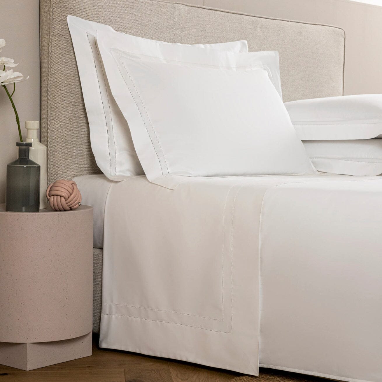 Frette Doppio Ajour Sheet Sets in White - Fig Linens and Home