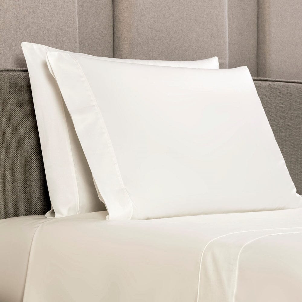 Pillowcases - Frette Grace Bedding in Milk | Fig Linens and Home - view 2