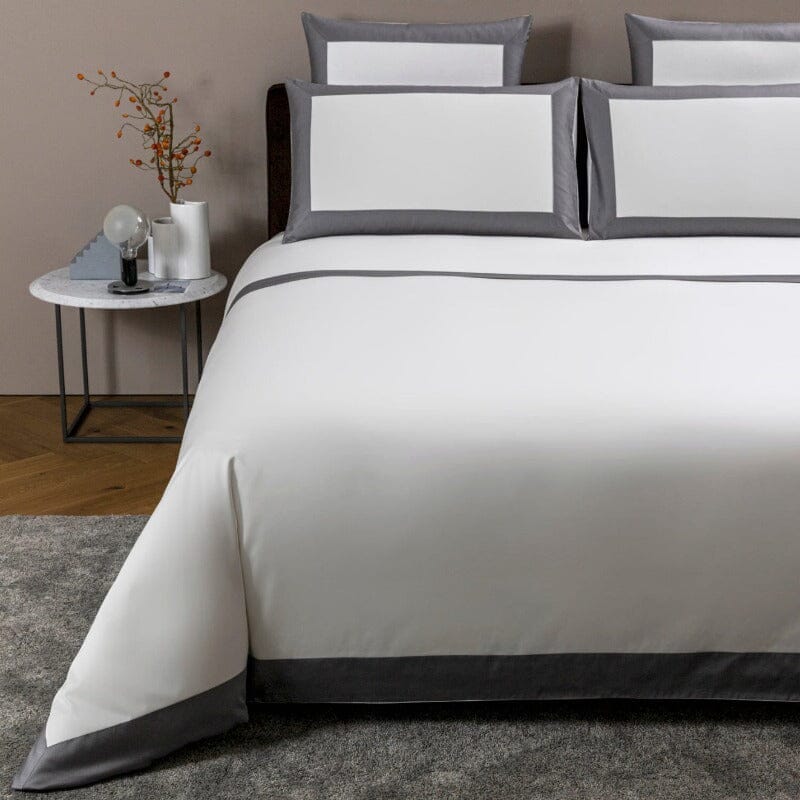 Frette Bedding - Bold Slate Grey Duvet Cover - Fig Linens and Home
