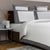 Frette Bedding - Bold Slate Grey Duvet Cover Side View - Fig Linens and Home