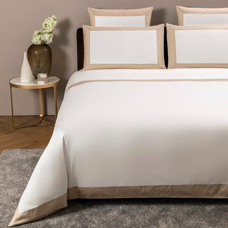 Frette Bedding - Bold Savage Beige Duvet Covers - Fig Linens and Home