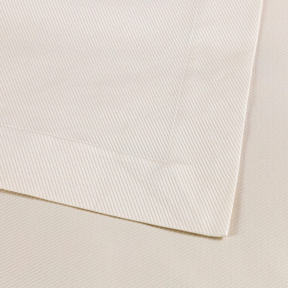 Cavalry Milk Bedspread by Frette | Detail of Bed Cover - Diagonal Jacquard Design - 2