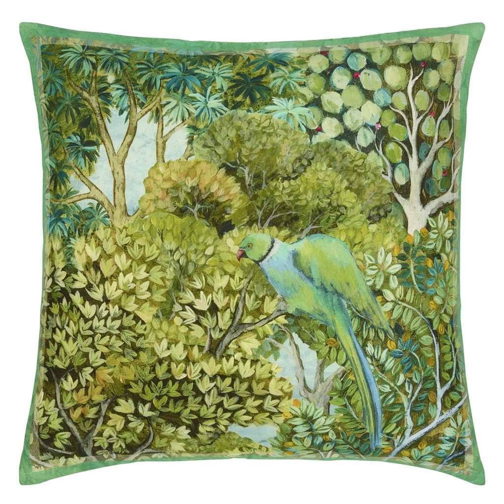 Front - Haryana Emerald Decorative Pillow by Designers Guild | Fig Linens