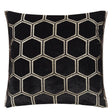 Front - Manipur Noir Decorative Pillow by Designers Guild | Fig Linens