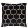 Front - Manipur Noir Decorative Pillow by Designers Guild | Fig Linens