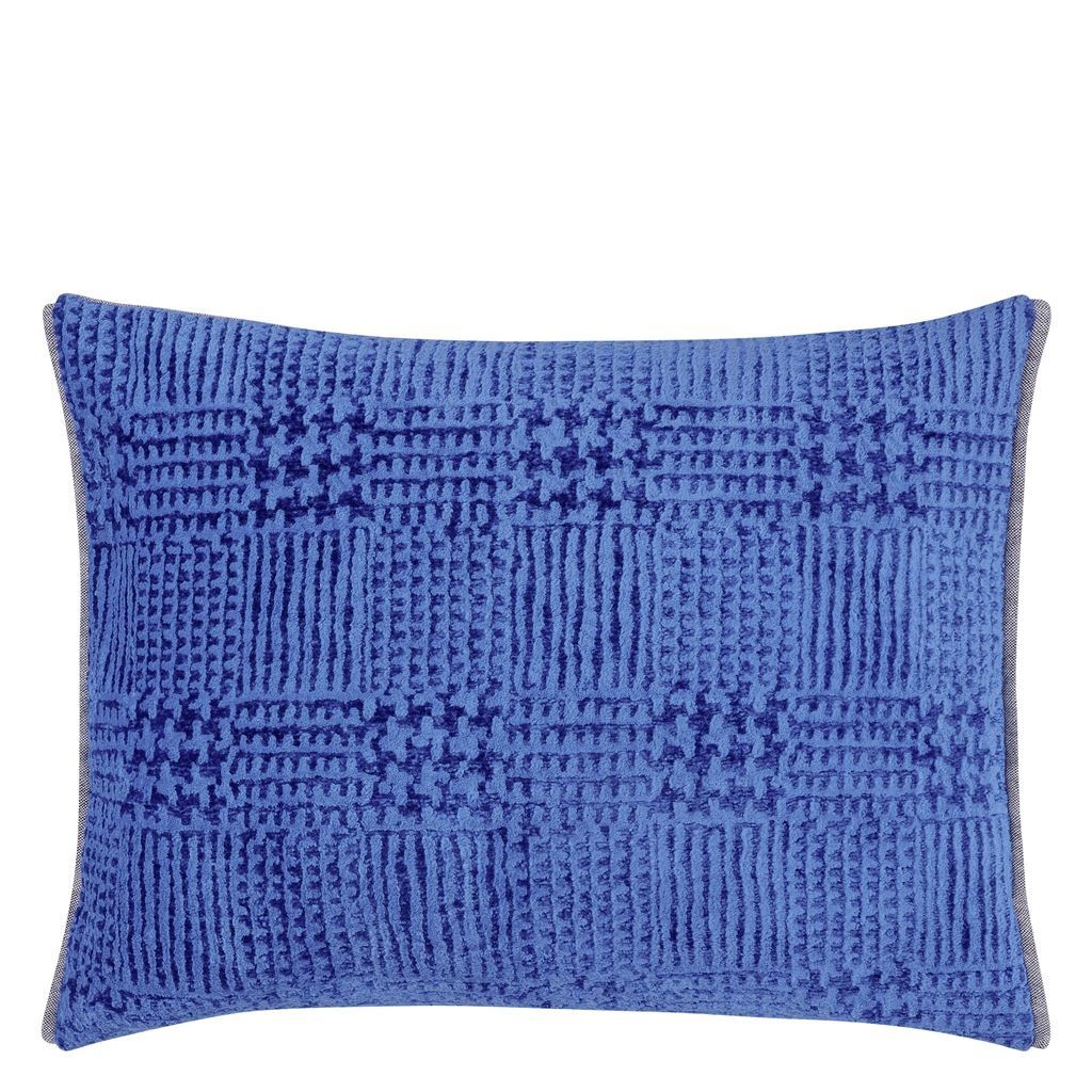 Front - Queluz Cobalt Decorative Pillow by Designers Guild | Fig Linens