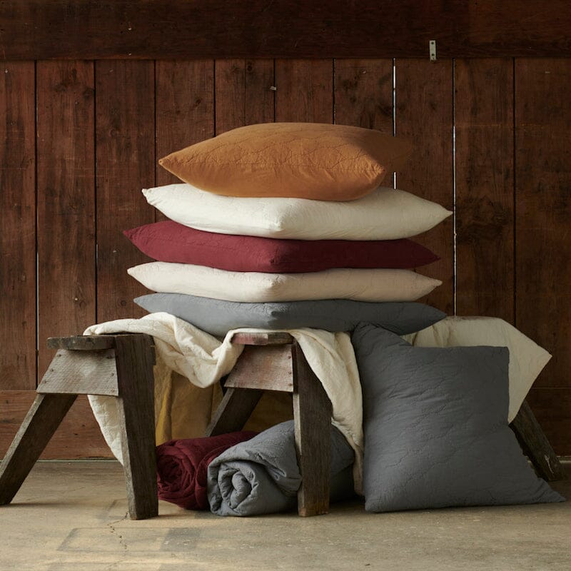 Traditions Linens - Gavin Cotton Quilts by TL at Home Stacked and Folded -  Fig Linens and Home