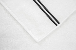 Frette Hotel Classic Bath Towels -Grey Stitching 2 Rows| Fig Linens