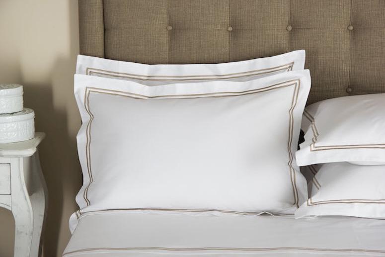 Frette Hotel Classic Khaki Shams | Fig Linens