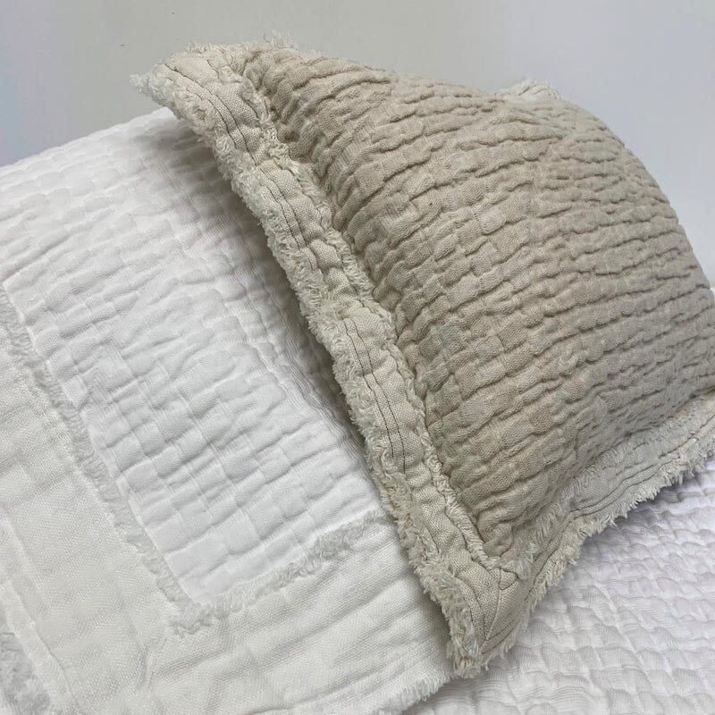 Hudson Natural Linen Pillow Sham - Traditions Linens Bedding - TL at Home Coverlets & Shams
