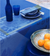 Le Jacquard Français Table Linen Jardin D'Orient Blue Fig Linens Tablecloth
