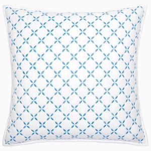 Layla Azure Blue Coverlets by John Robshaw - Euro - Fig Linens and Home