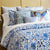 Layla Azure Blue Coverlets by John Robshaw - Lifestyle Image - Fig Linens and Home