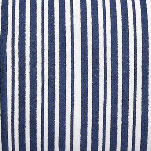 Gent Stripe Mini Bolster Round Throw Pillow by John Robshaw - Fabric Detail - Fig Linens and Home