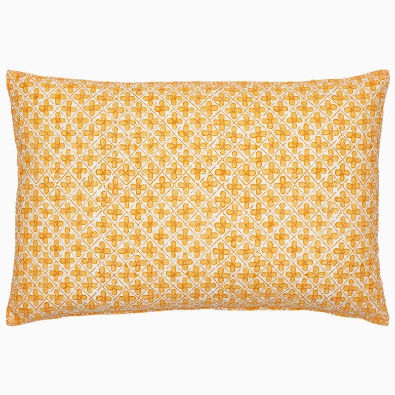 Inaya Marigold Kidney Pillow by John Robshaw | Fig Linens and Home - 1