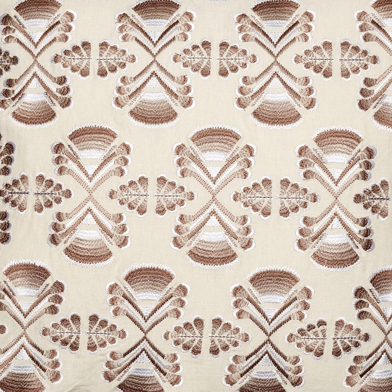 Bamana Sand Decorative Pillow Detail | John Robshaw Textiles Fabric Swatch