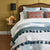 John Robshaw Bedding | Lapis Peacock Quilt & Shams at Fig Linens and Home - Lifestyle photo 1